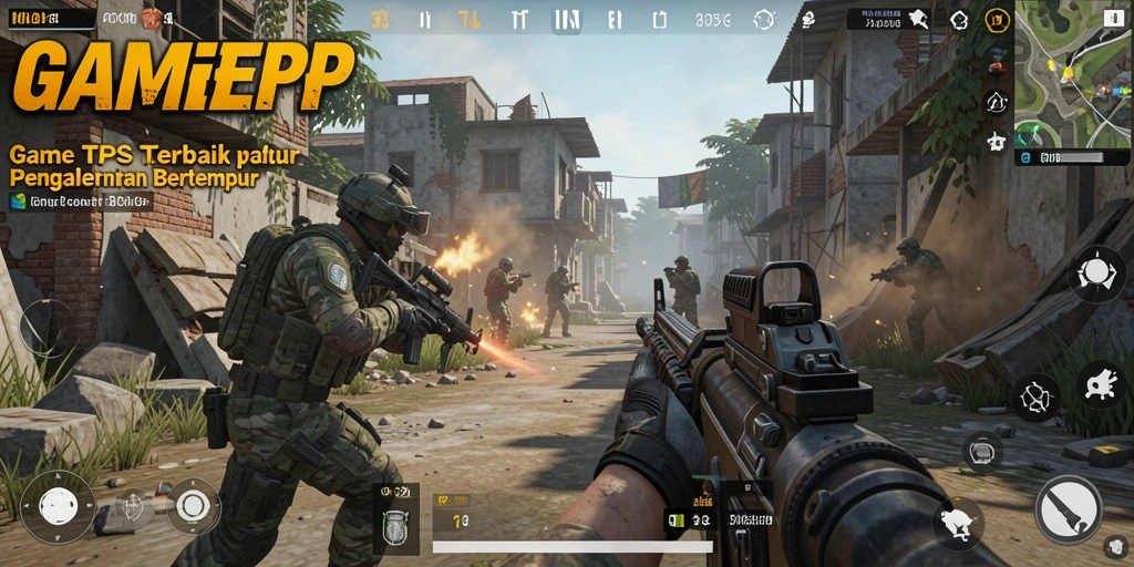 Tampilan seru dan dinamis dari gameplay GAMERP.