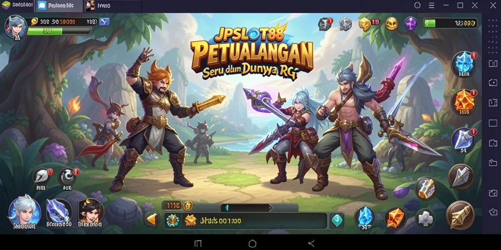 Tampilan gameplay seru JPSLOT88 dalam dunia RPG yang menarik.