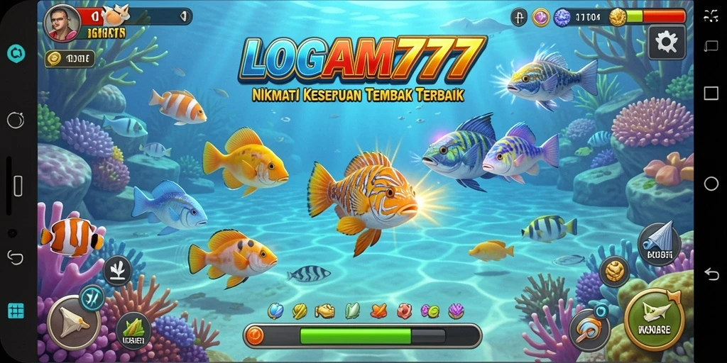 Screenshot menampilkan gameplay seru dan grafis menarik dari LOGAM777.