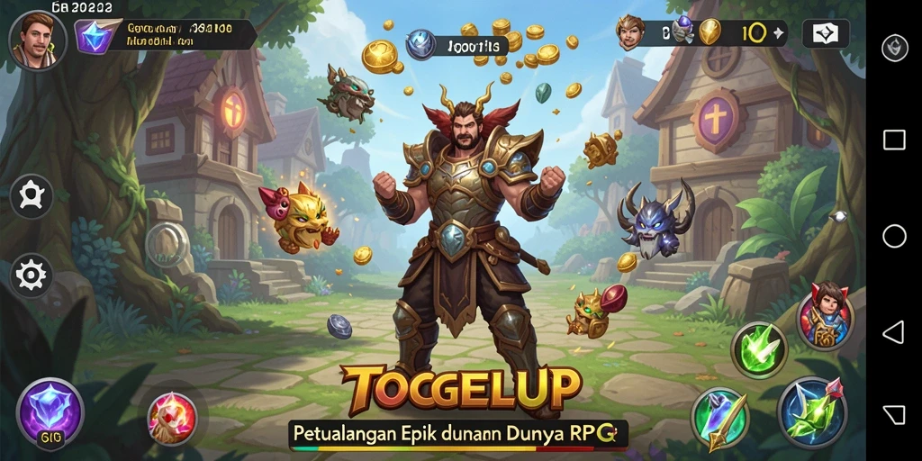 Screenshot TOGELUP menampilkan aksi seru dan grafis memukau dari game RPG.